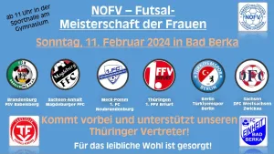Nordostdeutscher Fußballverband - Futsal-Meisterschaft der Frauen in Bad Berka