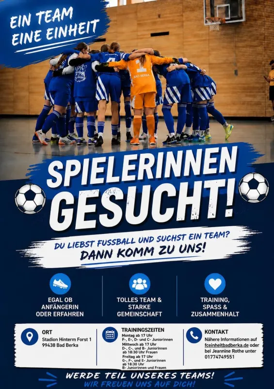 Mädels.....Lust auf Fußball?.....Werdet Teil unserer großen Einheit-Familie ;)