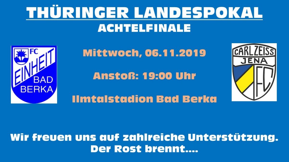 POKALKRACHER am Mittwoch, 06.11.2019 um 19 Uhr in Bad Berka!