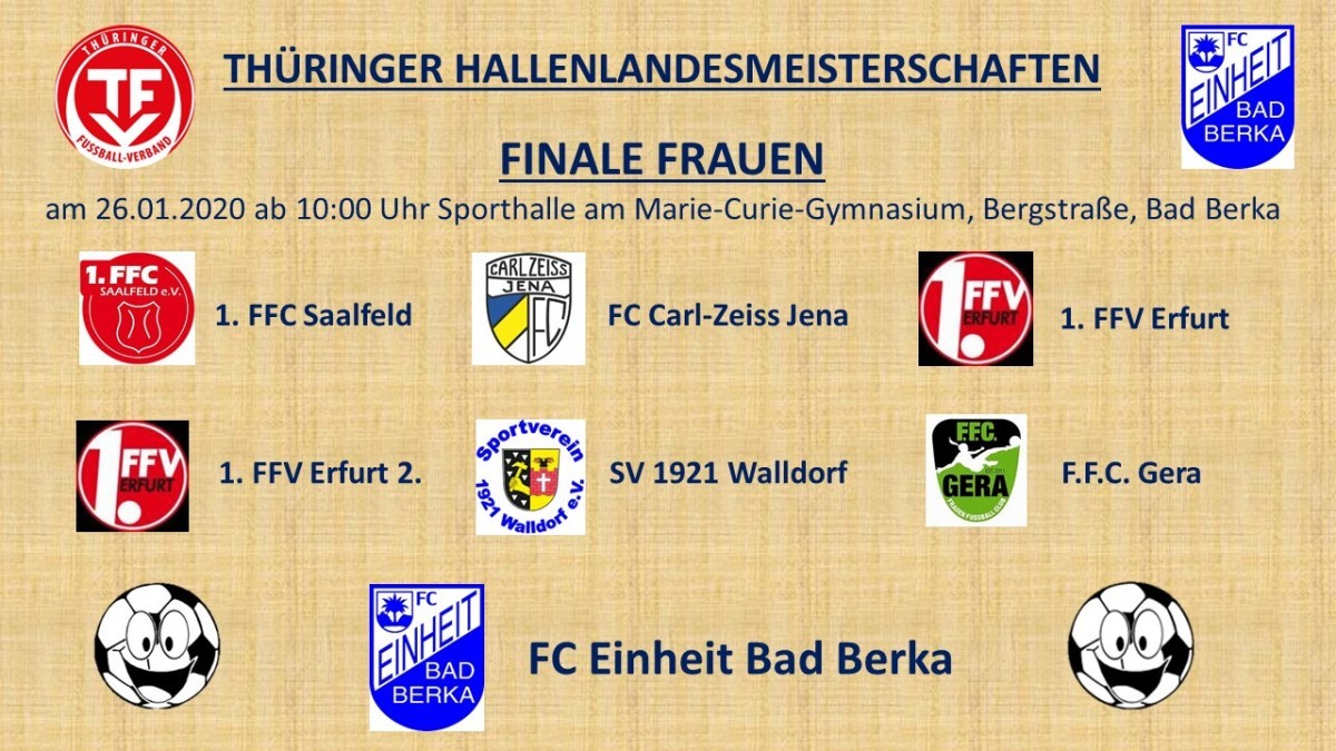 TFV - Endrunde der Frauen in Bad Berka!