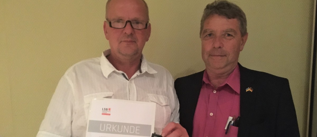 LSB-Ehrennadel für Rüdiger Silbermann