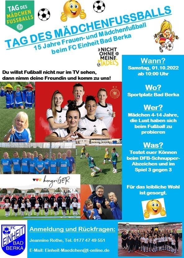 Tag des Mädchenfussball am 1. Oktober 2022