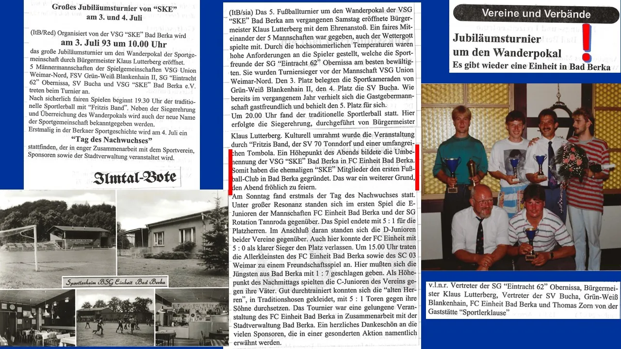 Der FC Einheit hat Geburtstag