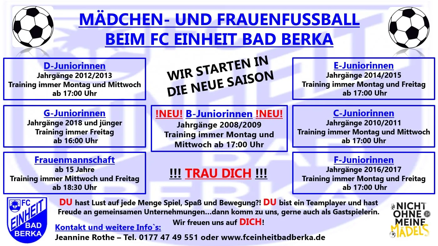 WIR FREUEN UNS AUF DICH