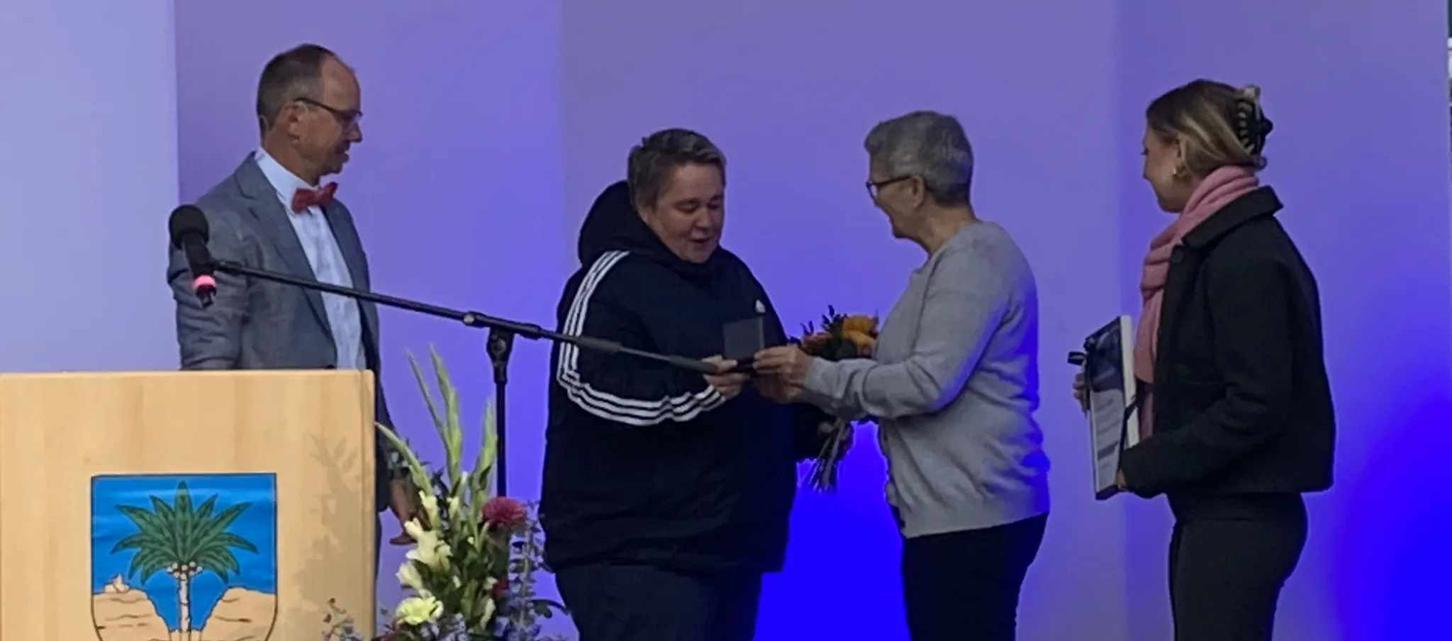 Ehrenmedaille der Stadt Bad Berka für Jeannine Rothe