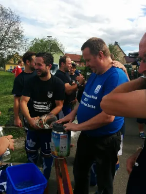 Aufstieg 2017 perfekt - Feier nach Sieg